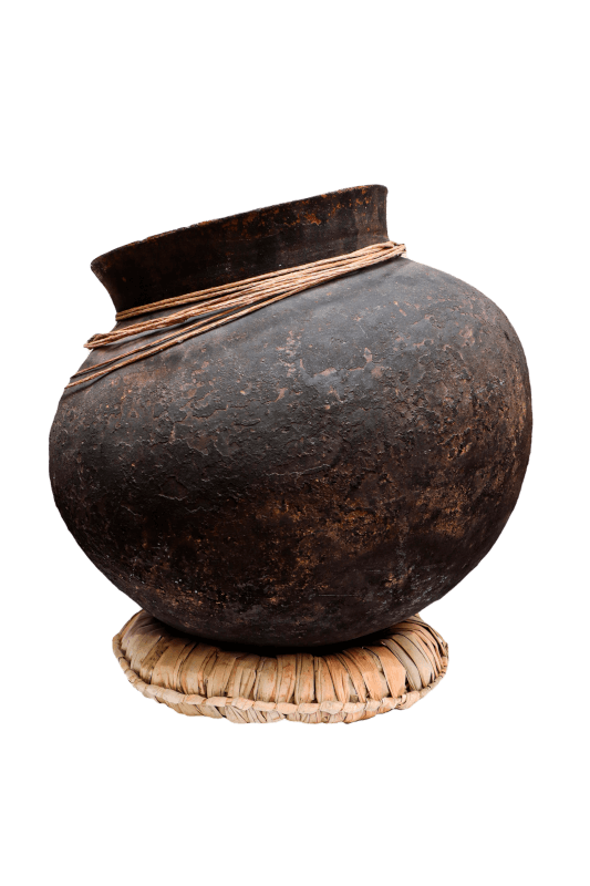 Pot of antique clay