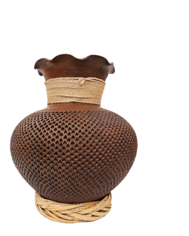 Brown Clay Vase