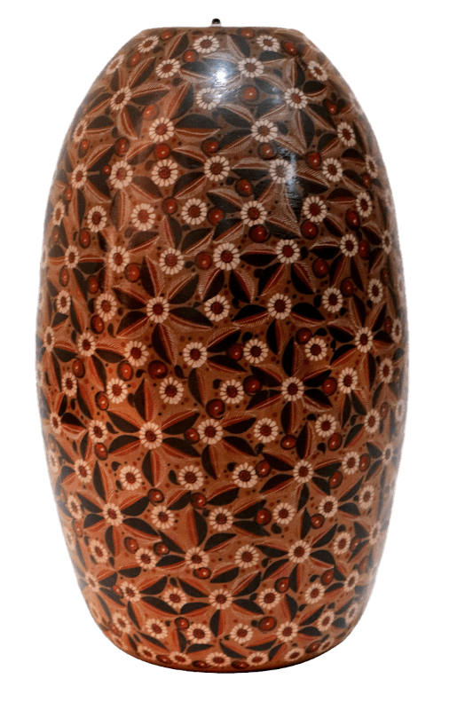 Vase of burnished clay