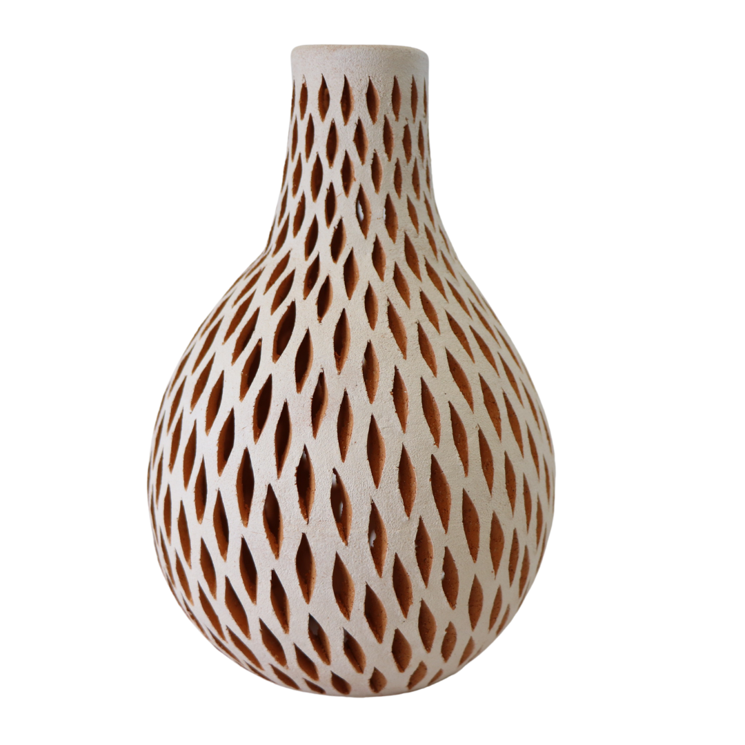 White Clay Vase