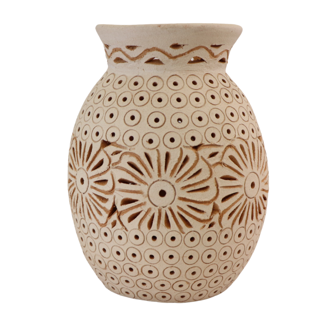 White Clay Vase