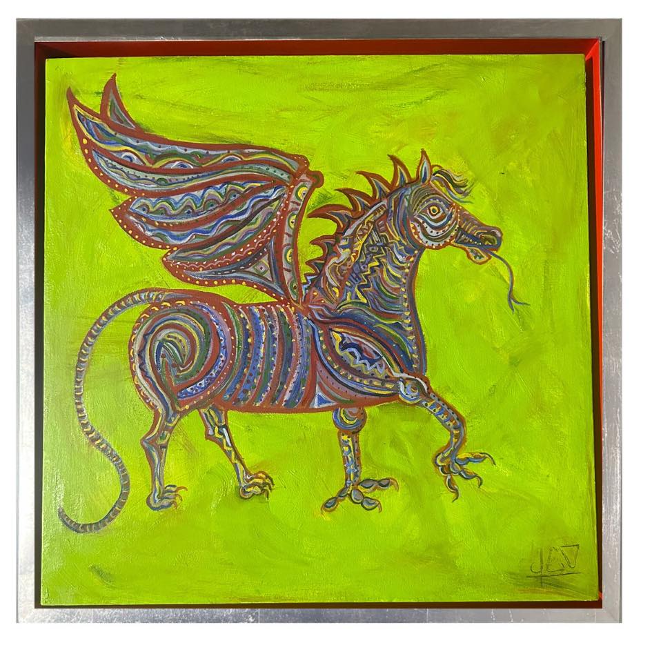 Flying Horse / Oil Paint